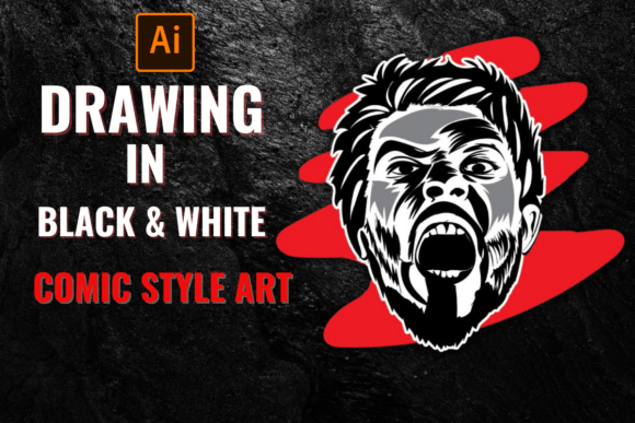Download Drawing in Black and White to Create Comic Style Art - Black and white Collection