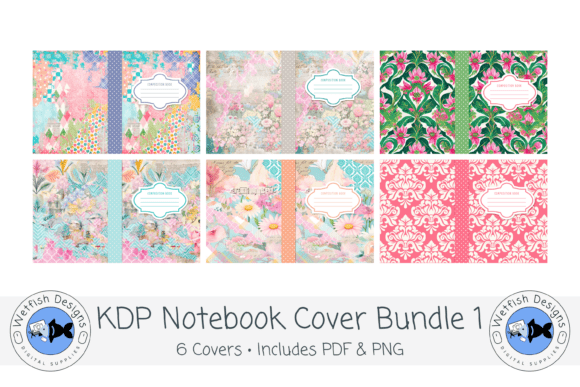 Download Shabby Chic KDP Notebook Cover Bundle 1 - Bundle Collection