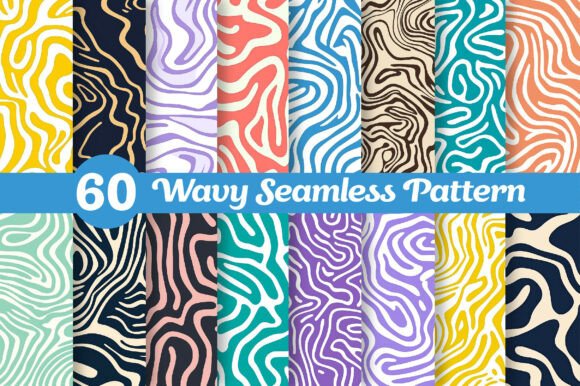 Download Abstract Wavy Contour Seamless Pattern - Contour Collection