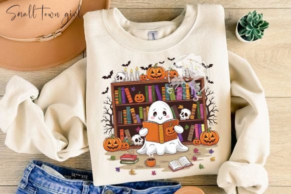 Download Ghost Pumpkin Bookworm Png - Premium Bundle