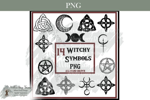 Download Witchy Symbols PNG Bundle Mystic Designs - Bundle Collection