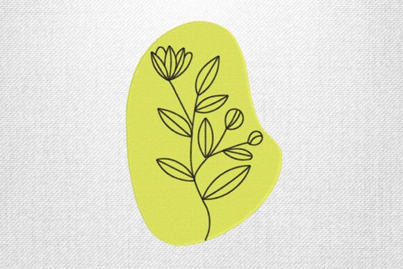Download Minimal Yellow Line Flower - Minimal Collection