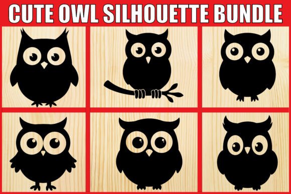 Download Cute Owl Silhouette SVG Bundle - Bundle Collection
