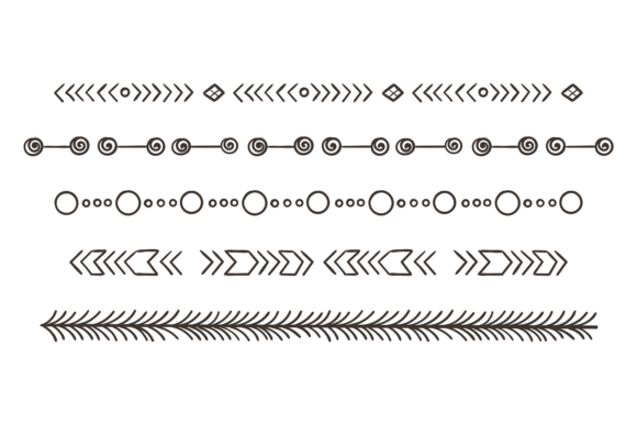Download Tribal Ornament. Horizontal Boho Pattern - Tribal ornament Collection