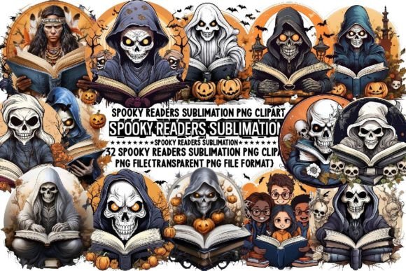 Download Spooky Readers Sublimation Bundle - Premium Resources