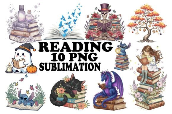 Download Reading Sublimation Design Bundle - Premium Resources